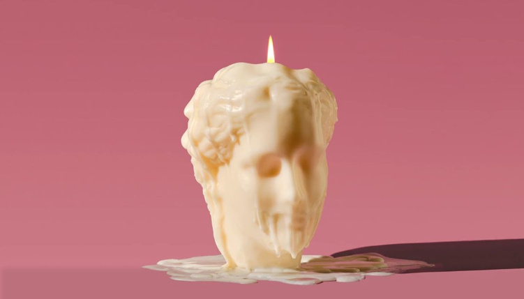 melting wax sculpture